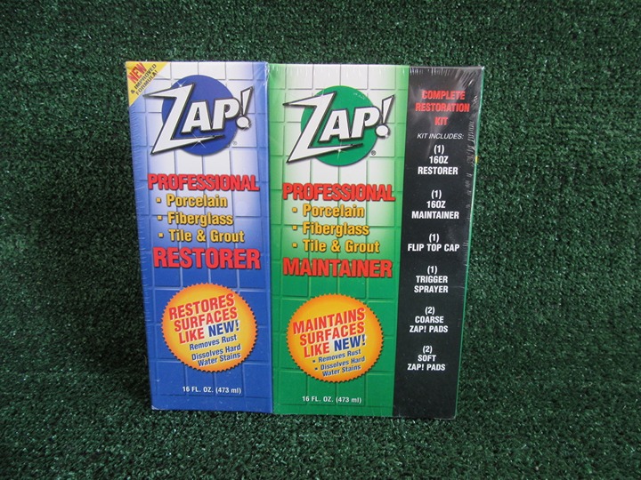 Brand New Zap! 2 Pack Kit Professional Restorer Maintainer Porcelain Fiberglass