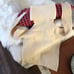 Pierre Cardin Creations 1960’s wool sweater high turtleneck collar low crop top
