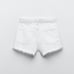 New Zara high rise white Jean shorts