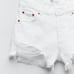 New Zara high rise white Jean shorts