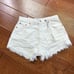 New Zara high rise white Jean shorts