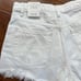New Zara high rise white Jean shorts
