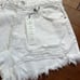 New Zara high rise white Jean shorts