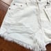 New Zara high rise white Jean shorts
