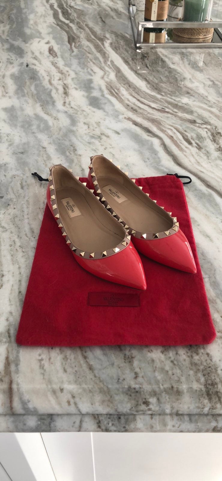 Valentino Rockstud Ballet Flats