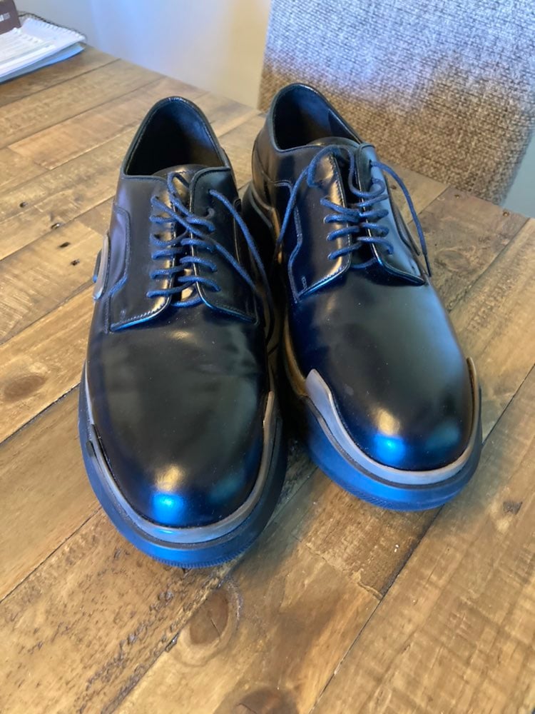 Prada Spazzolate Lace Up Shoes
