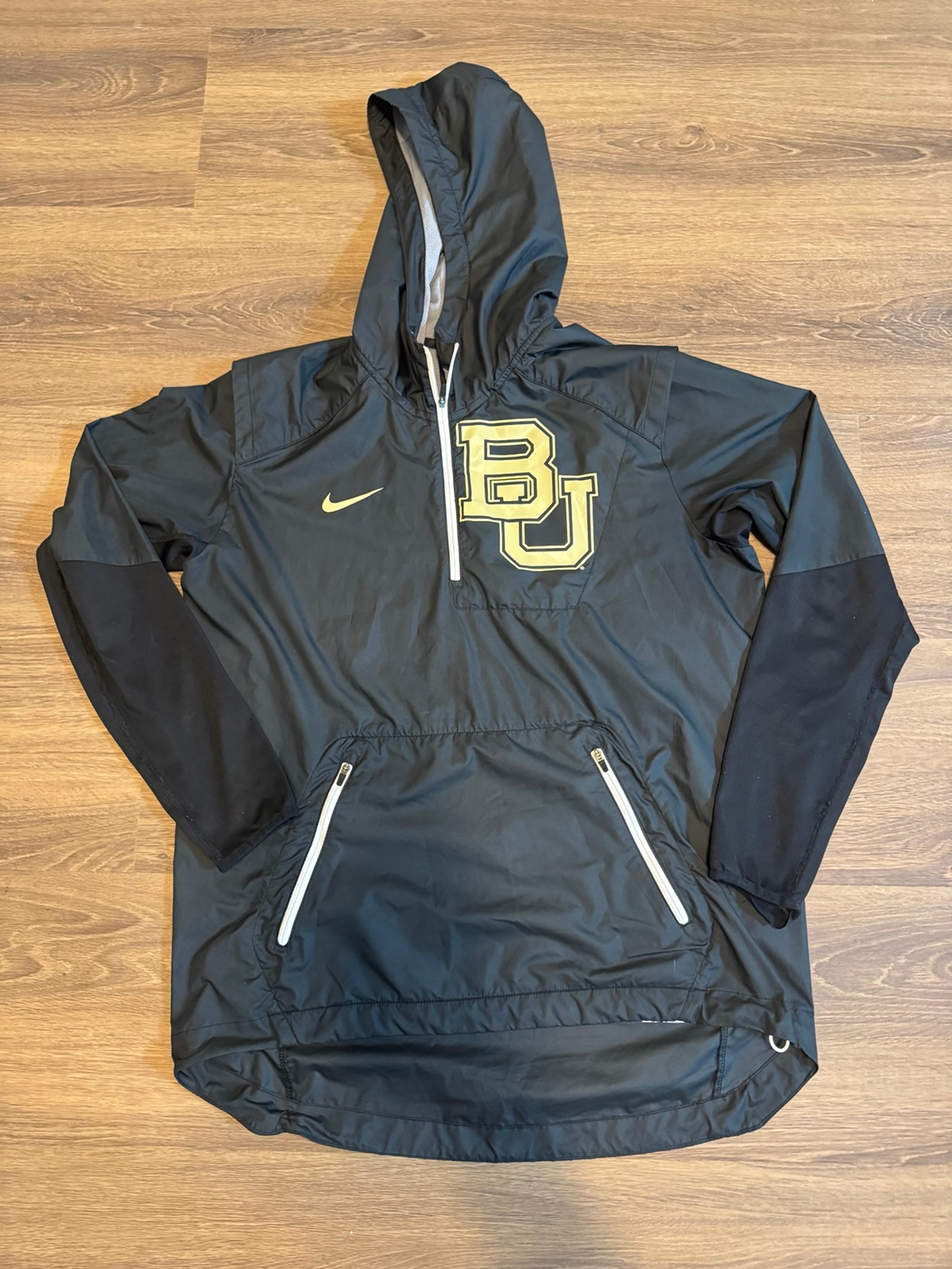 Nike Jacket Mens M Black/Gold Baylor Bears Sideline Vapor Fly Rush ½ Zip