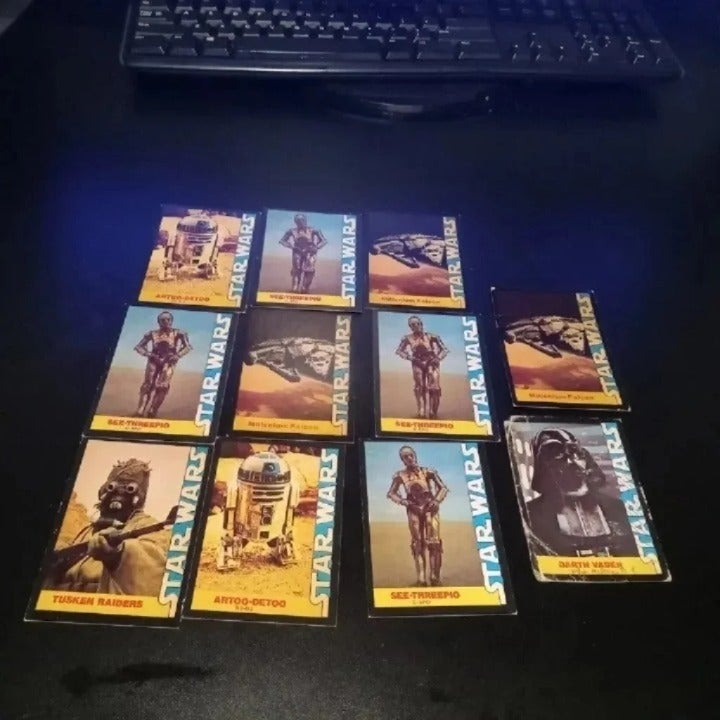 11 1977 wonder bread star wars cards lot darth vader hotsell yoda