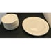 Farberware BLANC SUR BLANC 422 12 Saucers 2 dinner plates