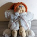 Vintage Cabbage Patch Doll Red Hair Braids with Fur Coat Coleco 1982 VTG Fair