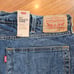 NWT Levis 541 Jeans Blue Distressed Athletic Tapered Stretch Denim Mems 40x30
