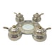 Porcelain Lusterware Serving Set 4 Jars w/Lids Spoons & Tray Thailand