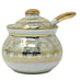 Porcelain Lusterware Serving Set 4 Jars w/Lids Spoons & Tray Thailand