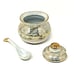 Porcelain Lusterware Serving Set 4 Jars w/Lids Spoons & Tray Thailand