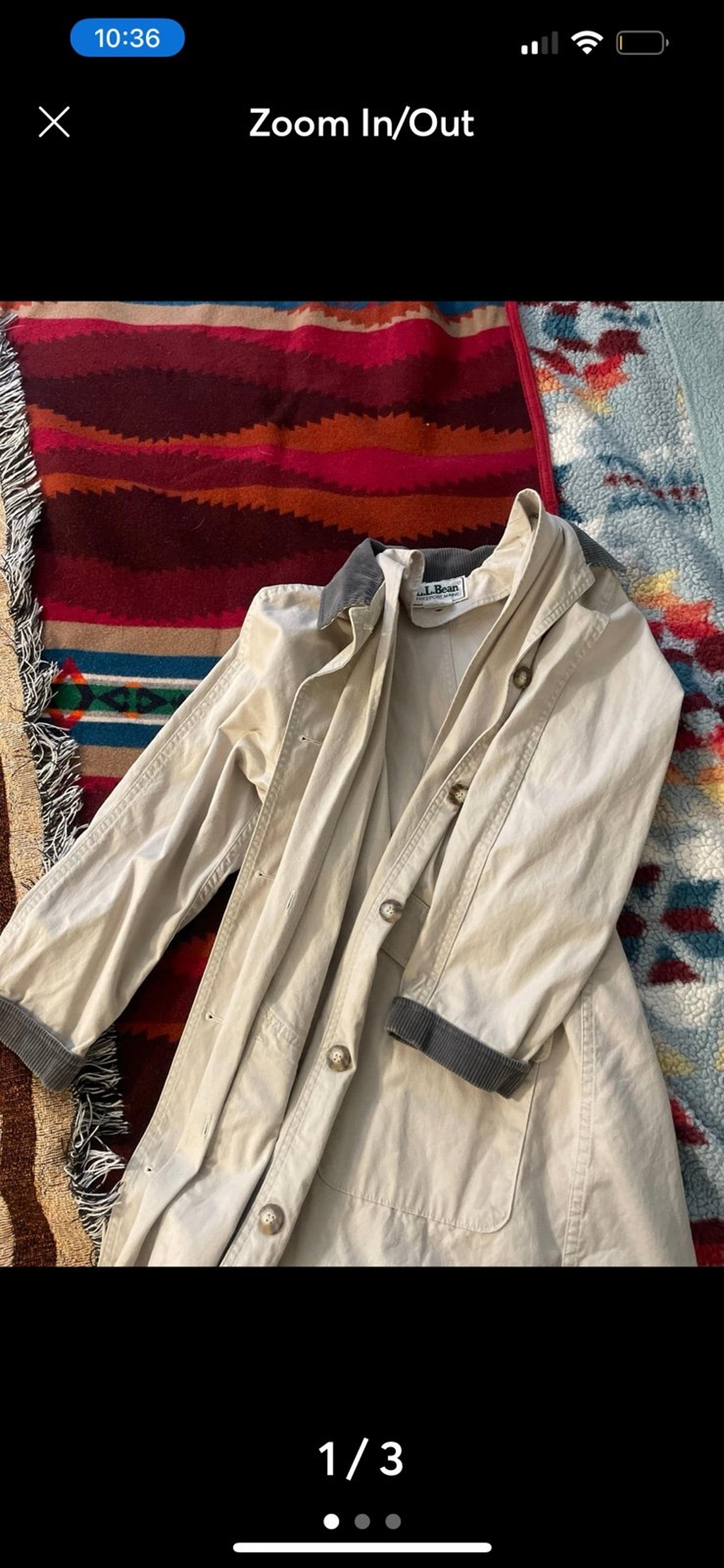 L.L Bean trench coat