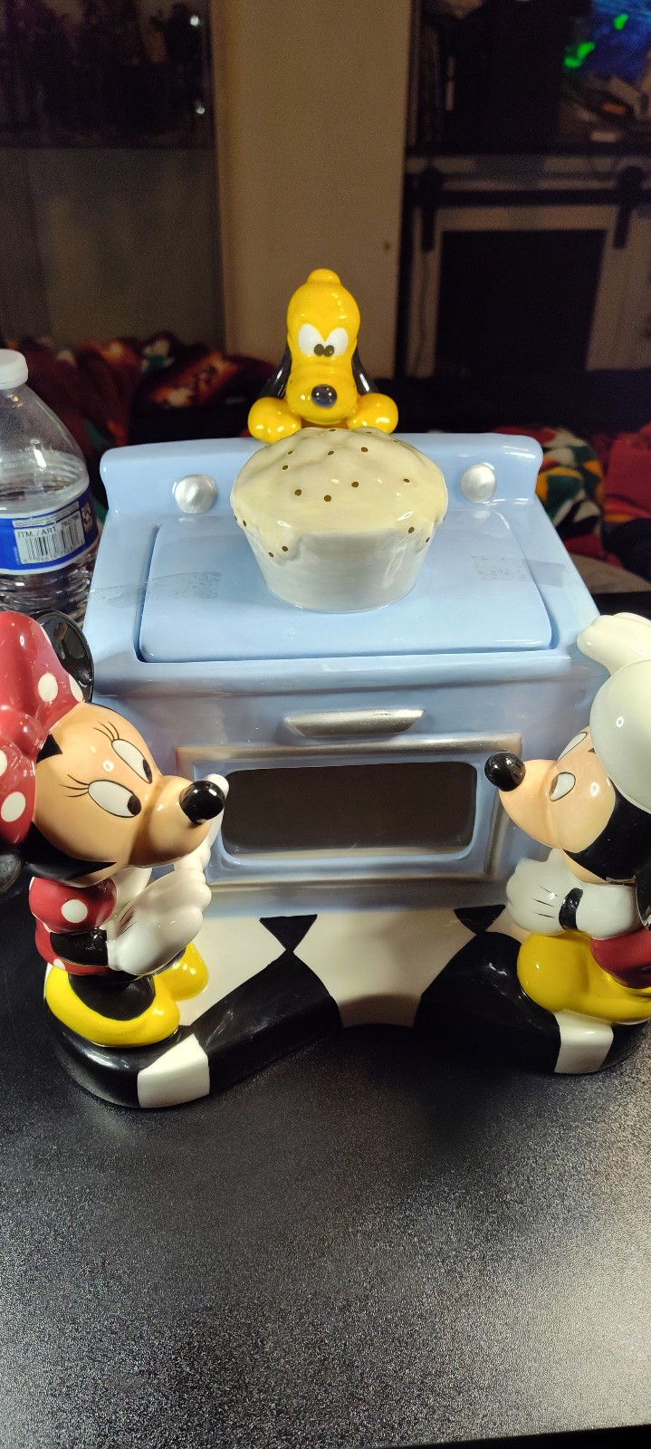 Vintage Disney cookie jar with Mickey Minnie and Pluto