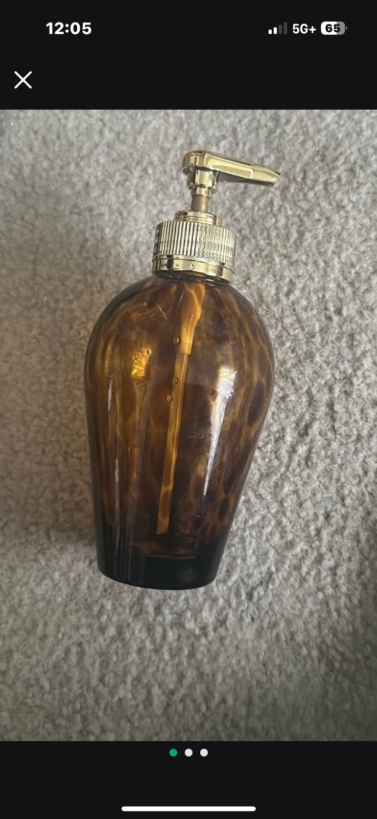 GLASS SOAP BOTTLE