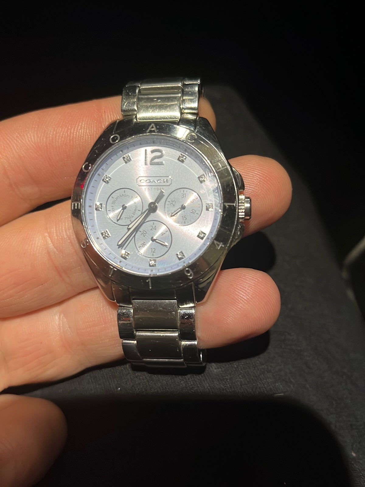 Coach Silver plated watches for women