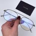 Tom Ford FT5691-B 012 Eyeglasses Dark Ruthenium Blue Block Unisex Pilot