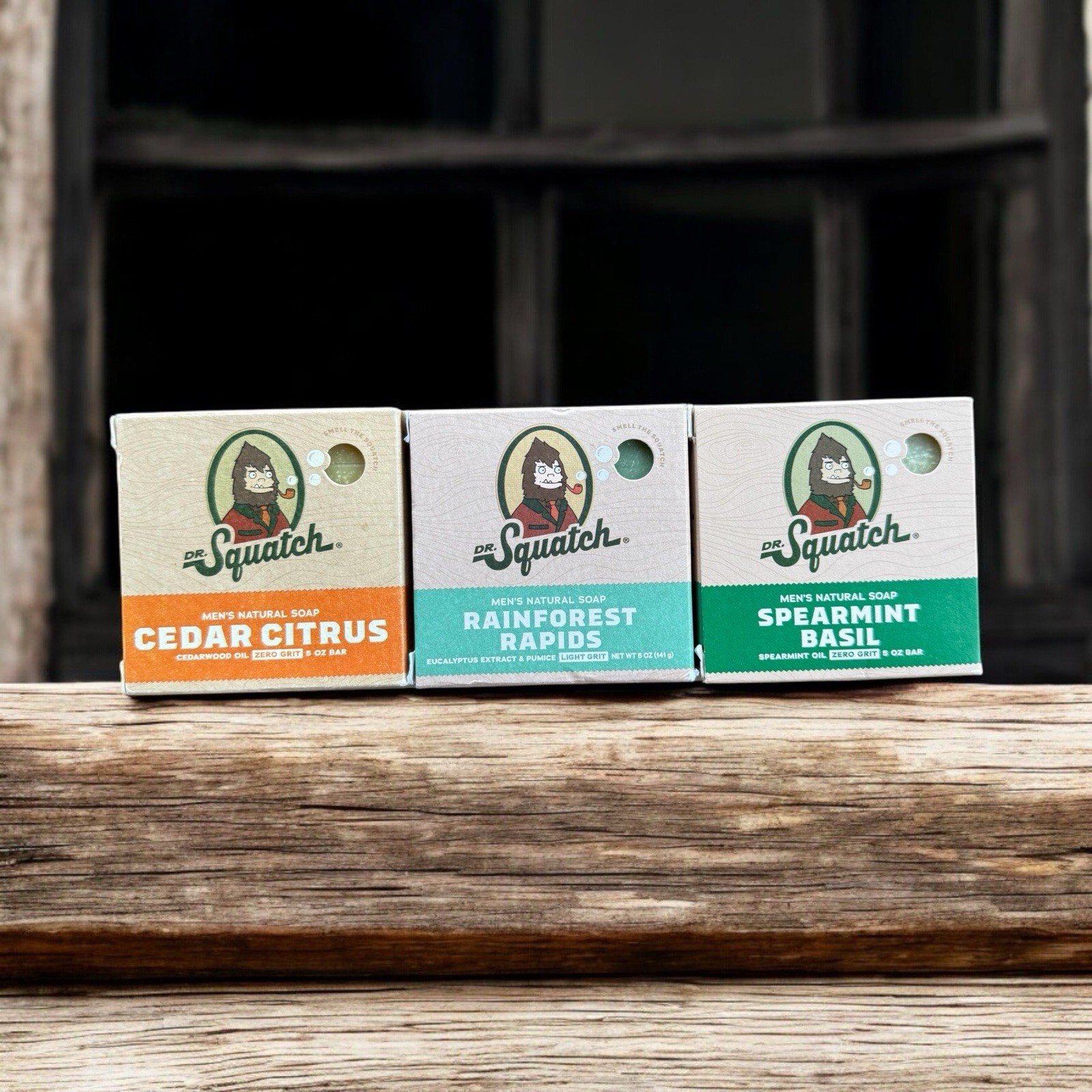 Dr. Squatch Soap Lot - Cedar Citrus, Rainforest Rapids & Spearmint Basil - 3 Bar