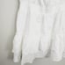 NWT Aqua Swim Ivory White Cotton Eyelet Floral Peasant Off The Shoulder Dress