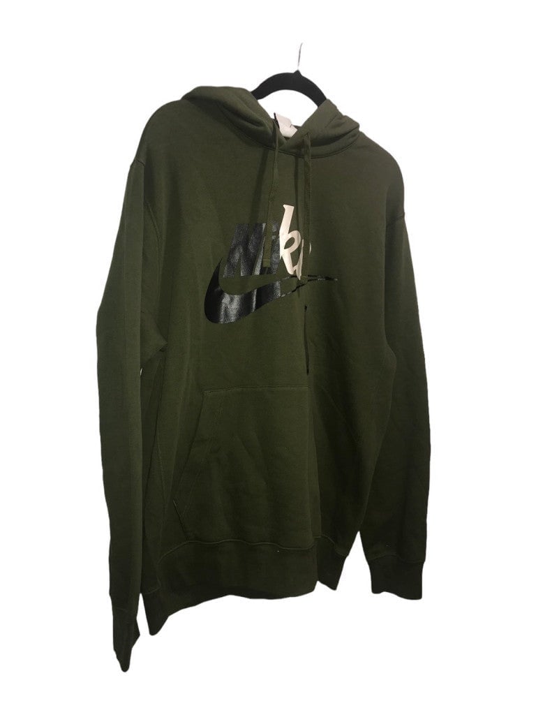 Nike Sport Essential Pullover Hoodie Green Large - detail