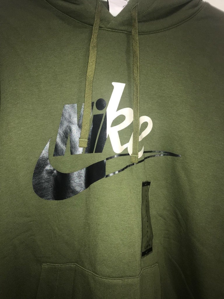 Nike Sport Essential Pullover Hoodie Green Large - detail