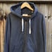 Buck Mason heavyweight navy blue full zip hoodie sweater Mens size xxl