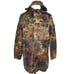 German Bundeswehr Flecktarn Camo Military Parka Jacket GR12 L Tall Hood Woodland