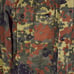 German Bundeswehr Flecktarn Camo Military Parka Jacket GR12 L Tall Hood Woodland