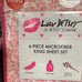 Betsey Johnson Pink floral valentines KING sheet set