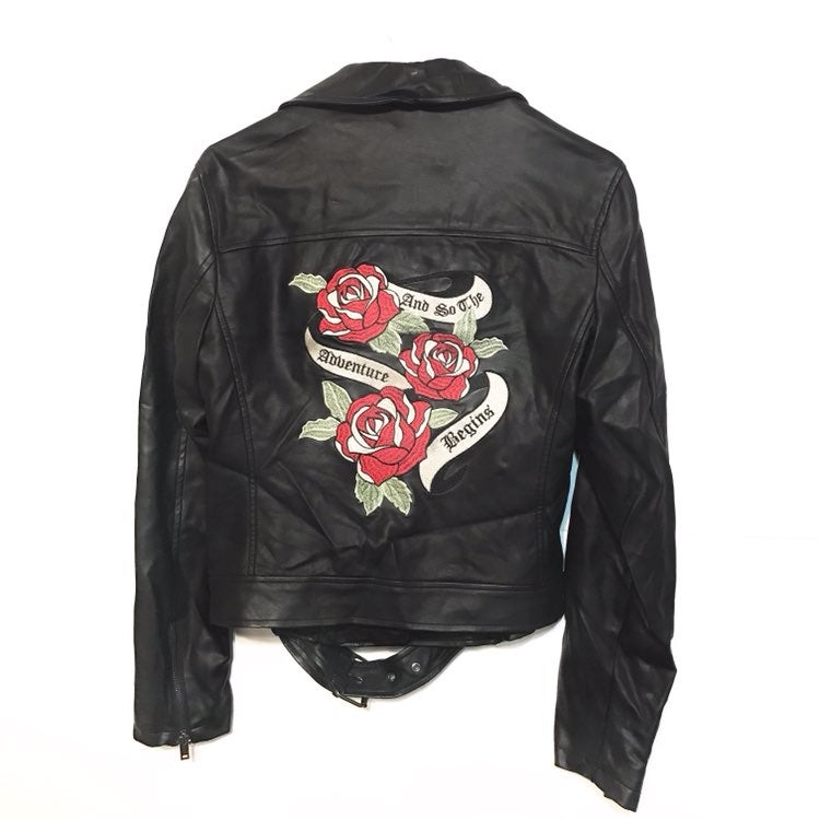 womens black leather jackets