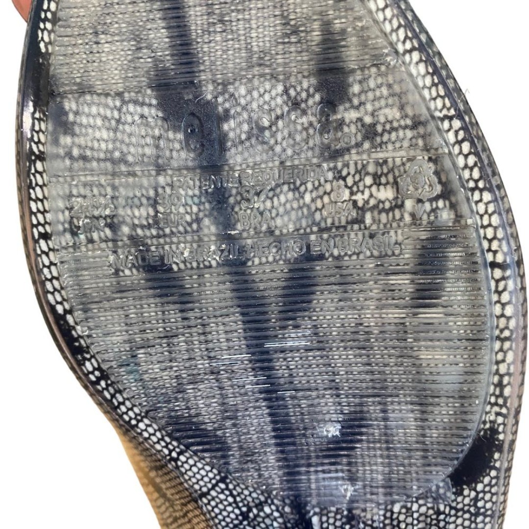 Melissa x Jason Wu jelly flats - sz 8 - black pattern - clear - casual - sz 8 - detail