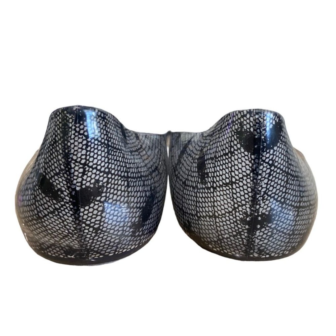 Melissa x Jason Wu jelly flats - sz 8 - black pattern - clear - casual - sz 8 - detail