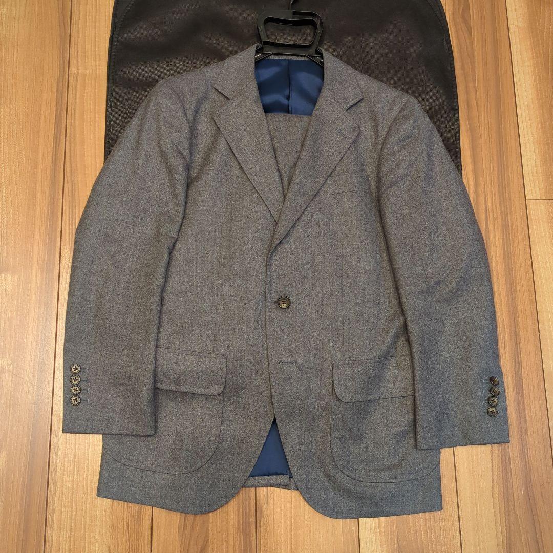 Miyuki Medium Gray Canonic Flannel Fabric Business Suit (Winter)