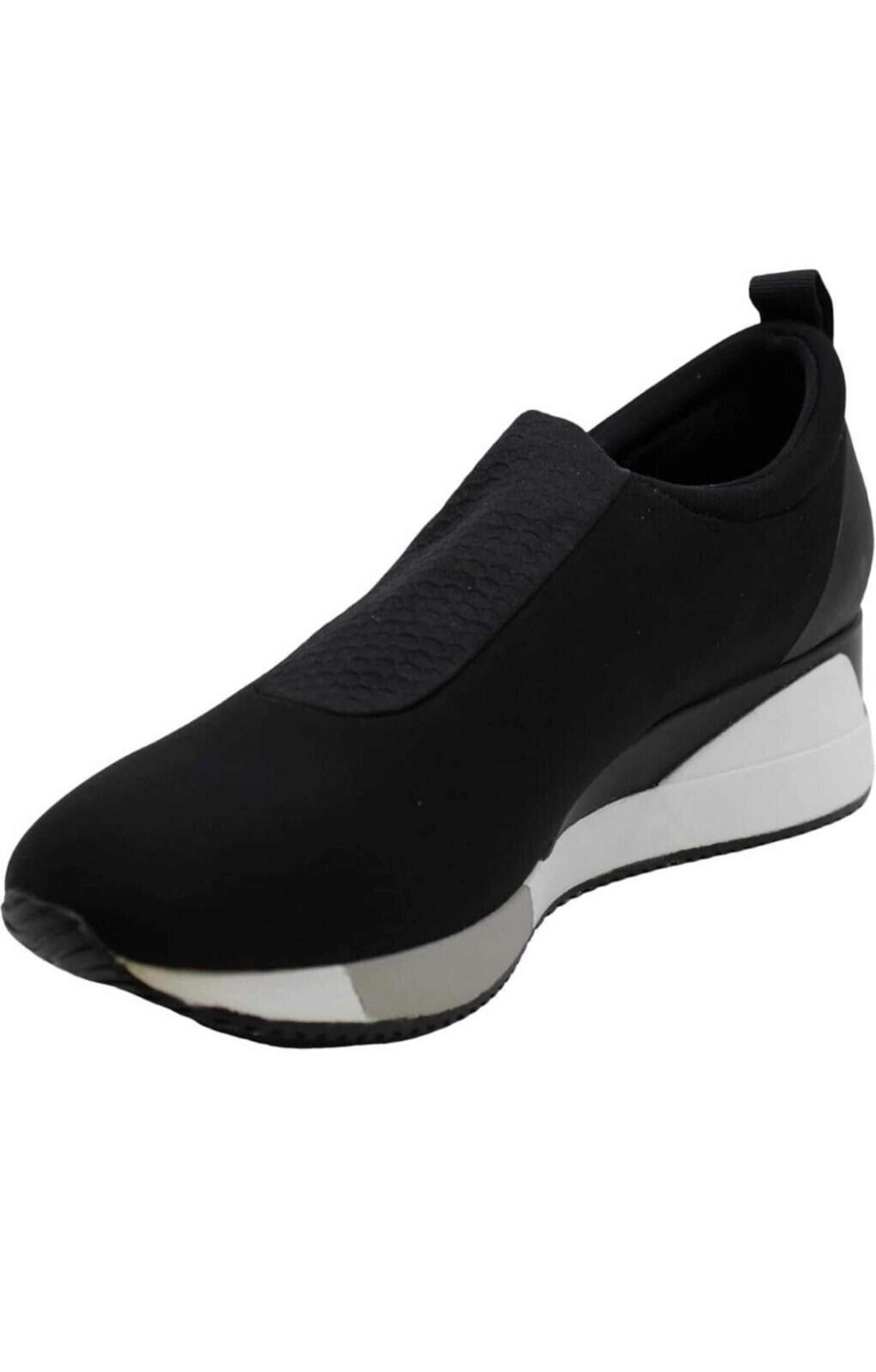Alfani Step N Flex Womens Walkerr Slip On Black Fabric Wedge Low Top 12 w/GIFT