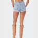 Edikted Rylin Low-Rise Denim Shorts Size S Small