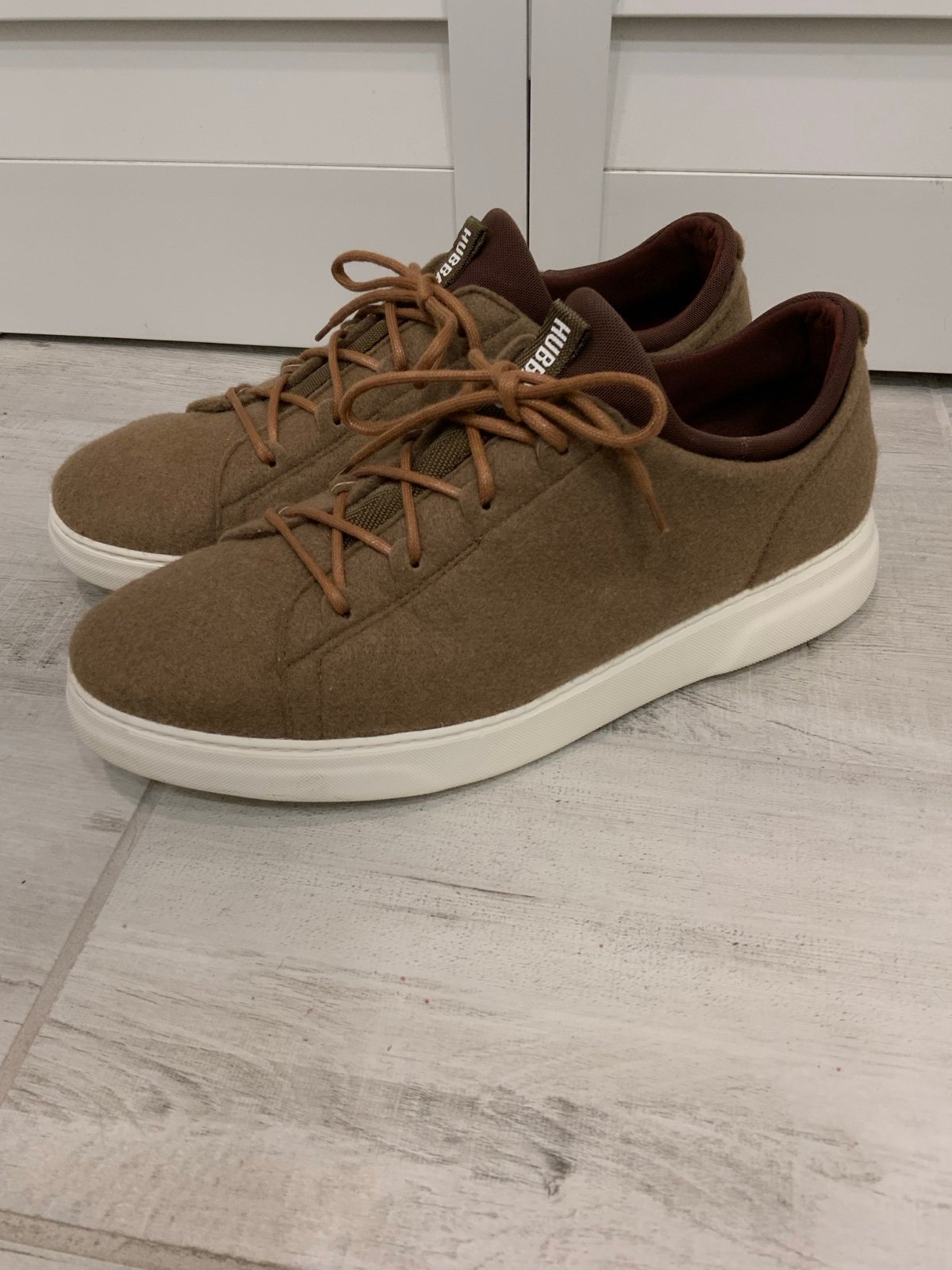 Samuel Hubbard Flight Men’s 14 D Burnished Tan Monopett Felt Casual Sneakers