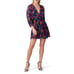 La Maison Talulah Sweet Talk Floral Print Pleated V-Neck Chiffon Mini Dress L