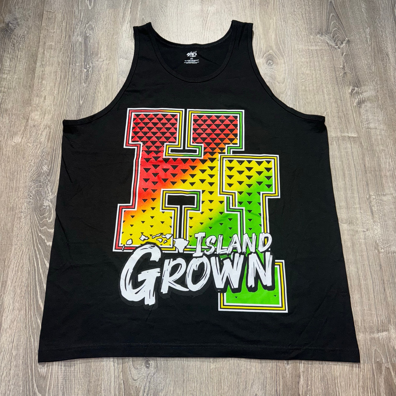 Hawaiʻi Island Grown Tank Top Black 2XL 100% Cotton Local Style NWOT