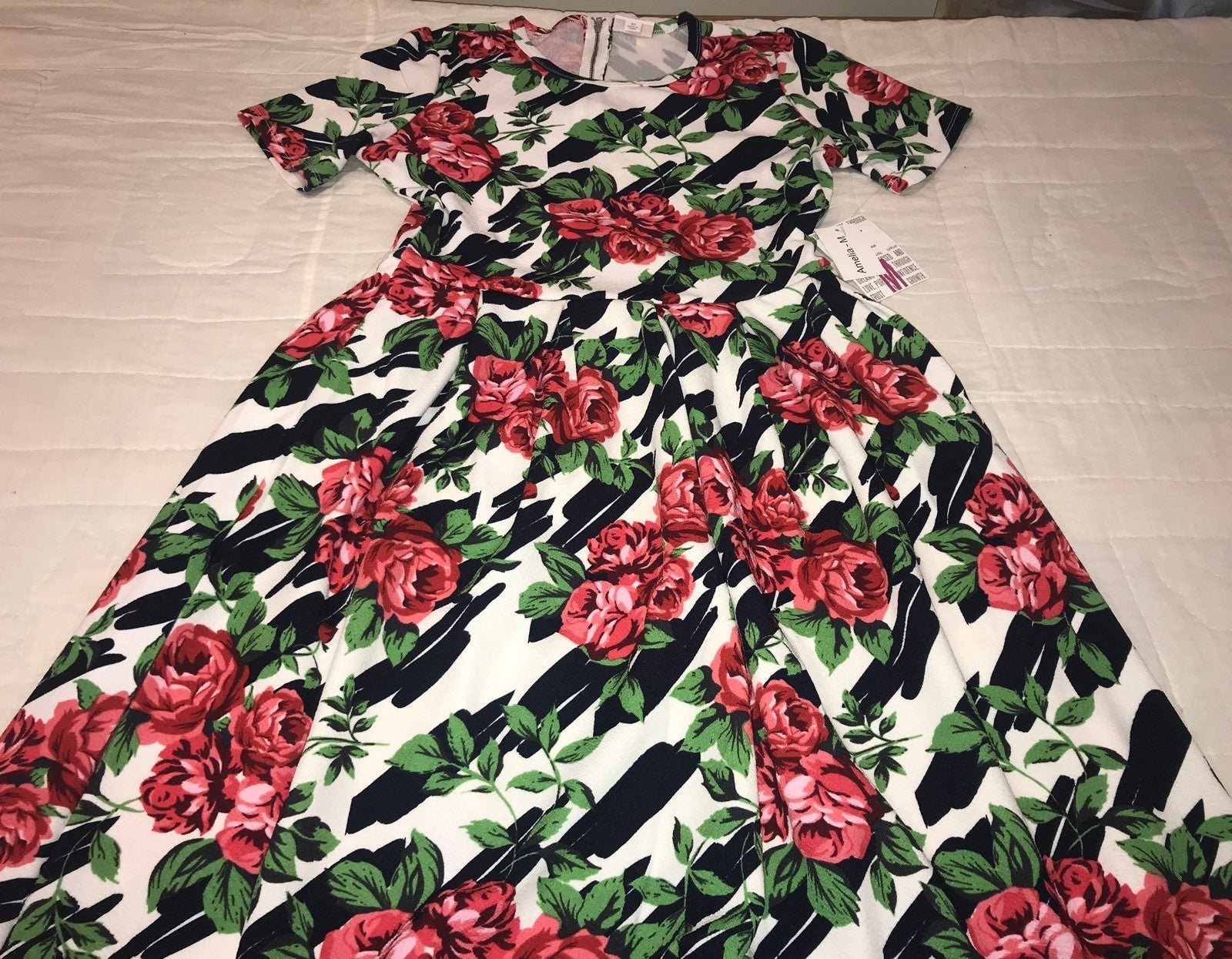 Zebra Roses Amelia LLR Unicorn M 10-12 8/10 Medium Animalprint new unicorn new