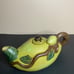 Majolica Teapot Lady Bug Leaves Art Pottery Boho Vines Cottage Core Vintage