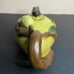 Majolica Teapot Lady Bug Leaves Art Pottery Boho Vines Cottage Core Vintage