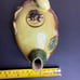 Majolica Teapot Lady Bug Leaves Art Pottery Boho Vines Cottage Core Vintage