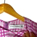 FAITHFULL THE BRAND Pink Vittoria Checked Plaid Crepe Puff Midi Dress Size XS