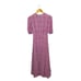 FAITHFULL THE BRAND Pink Vittoria Checked Plaid Crepe Puff Midi Dress Size XS