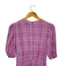FAITHFULL THE BRAND Pink Vittoria Checked Plaid Crepe Puff Midi Dress Size XS