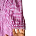 FAITHFULL THE BRAND Pink Vittoria Checked Plaid Crepe Puff Midi Dress Size XS