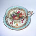 Paragon Tea Cup/Saucer By Appointment To Her Majesty Gilded Gold Fruit Pattern