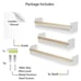 Kids Room Decor Wall Mounted Bookshelf - Set of 3-WF